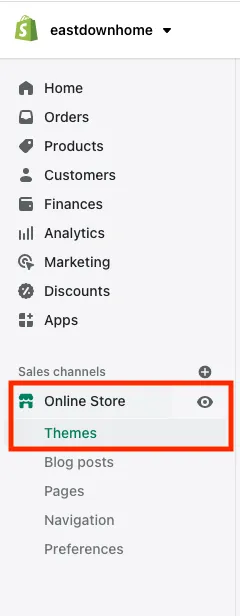 Shopify Sidebar Menu